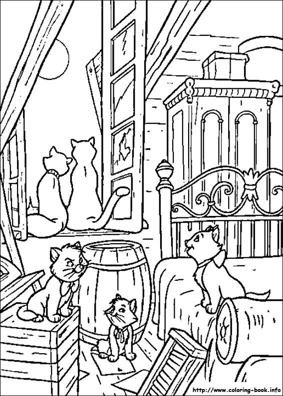 The Aristocats coloring picture